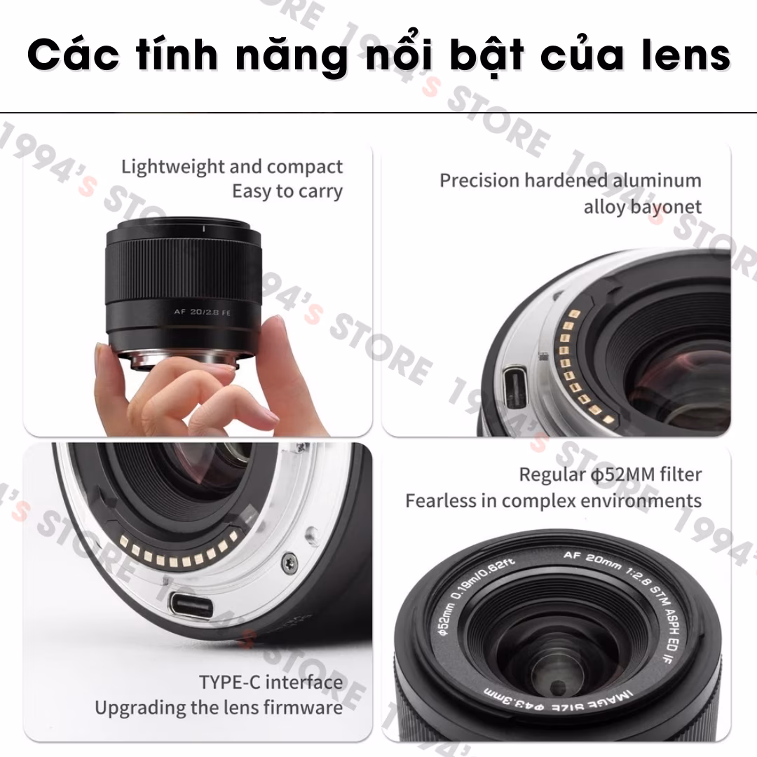 Viltrox 20mm F2.8 AF Full-Frame Sony/Nikon Z Chính Hãng