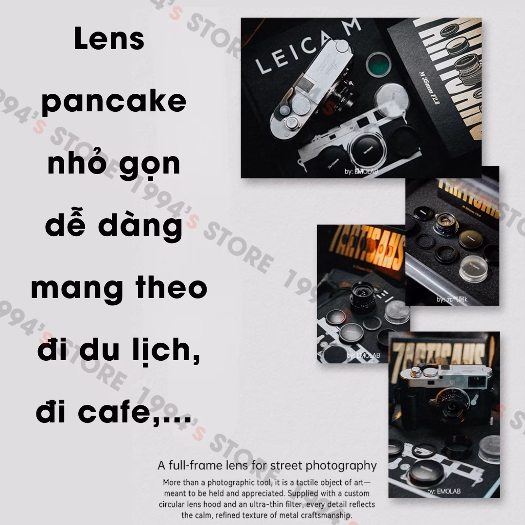 7Artisans 35mm F2.8 Full-Frame cho Leica M và Leica LTM (L39)