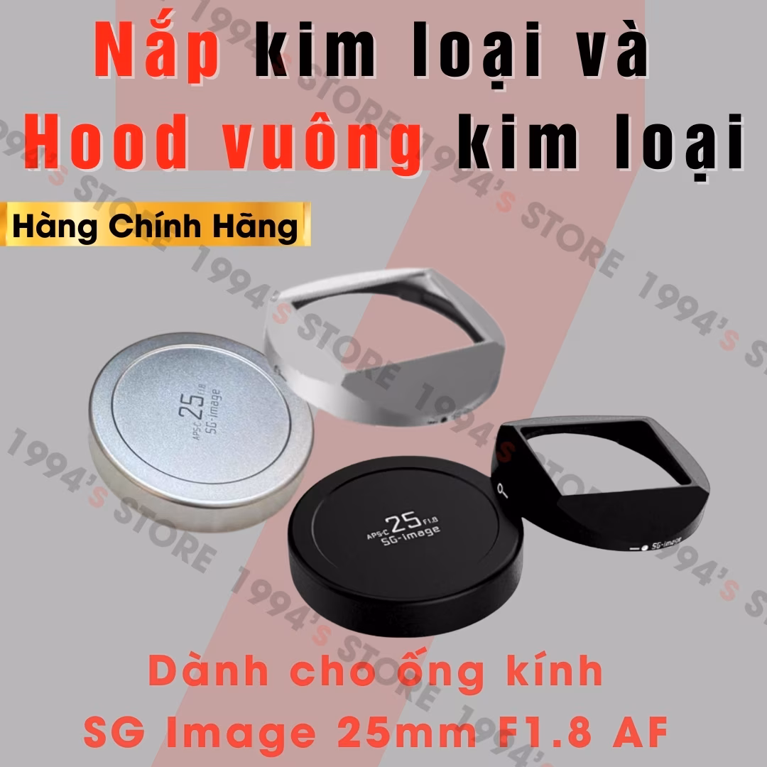 Nắp kim loại ống kính SG Image AF 25mm F1.8
