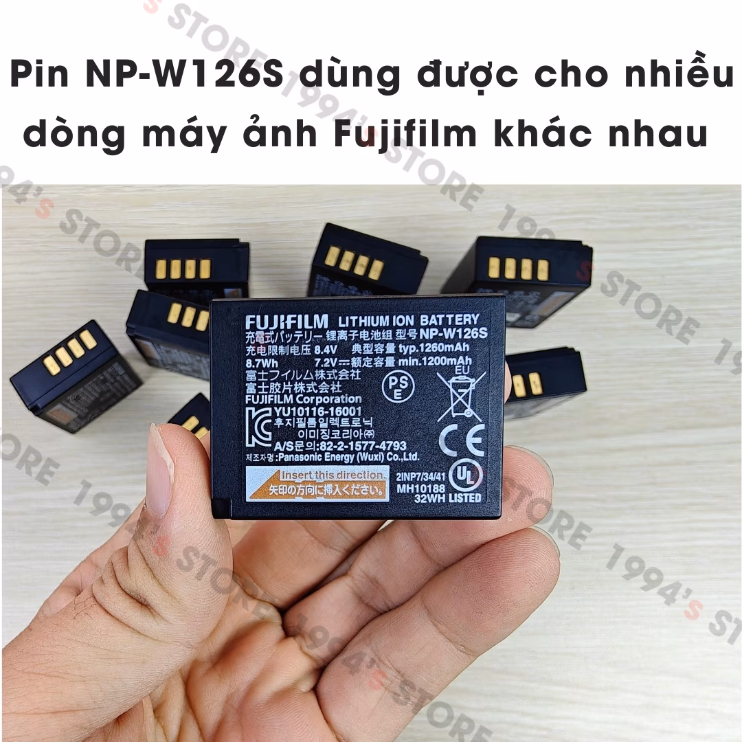 Pin Fujifilm W126s bóc máy