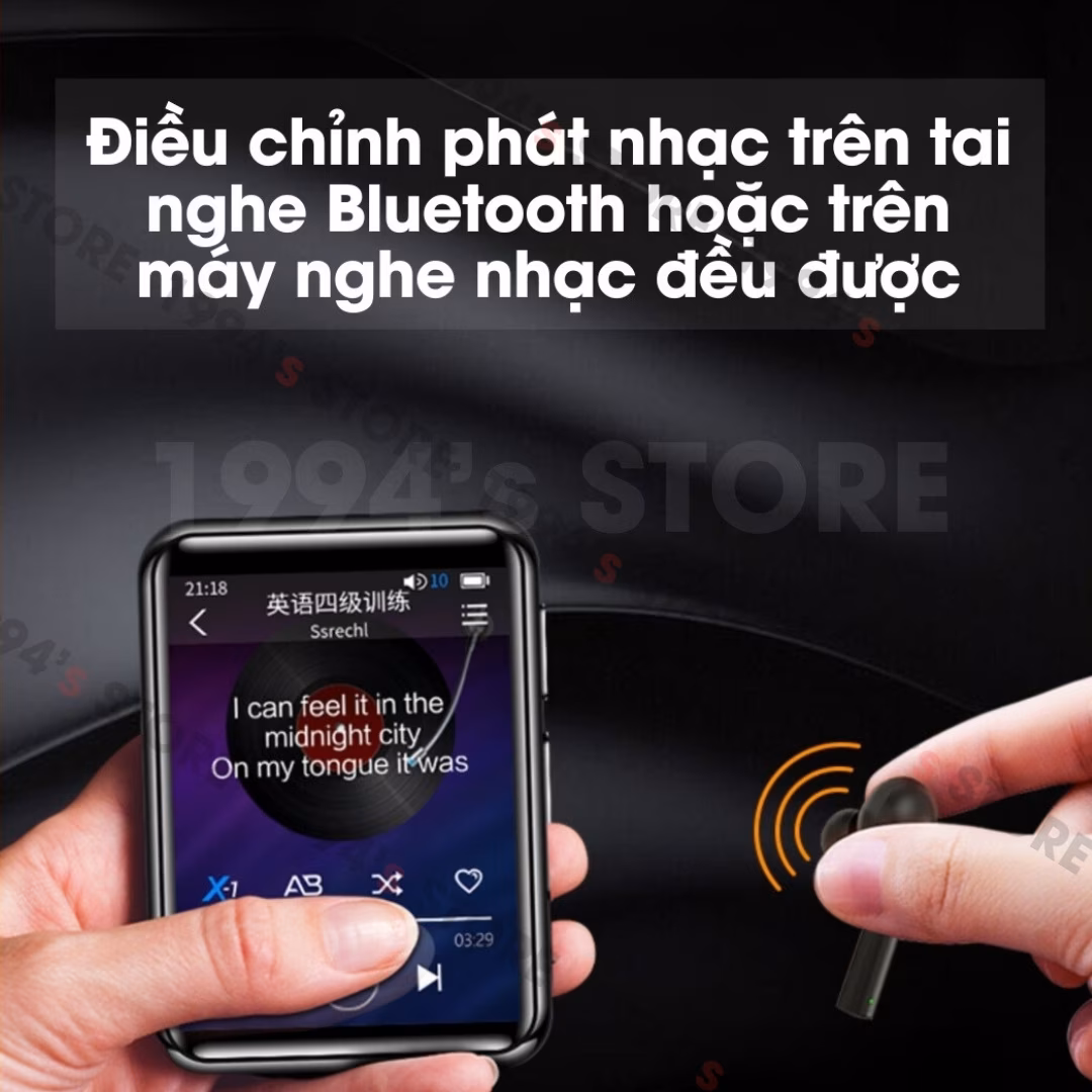 Máy Nghe Nhạc Benjie X1 Bluetooth 5.2 – Cảm Ứng, Loa Ngoài, Nhạc Lossless HiFi – Chính Hãng