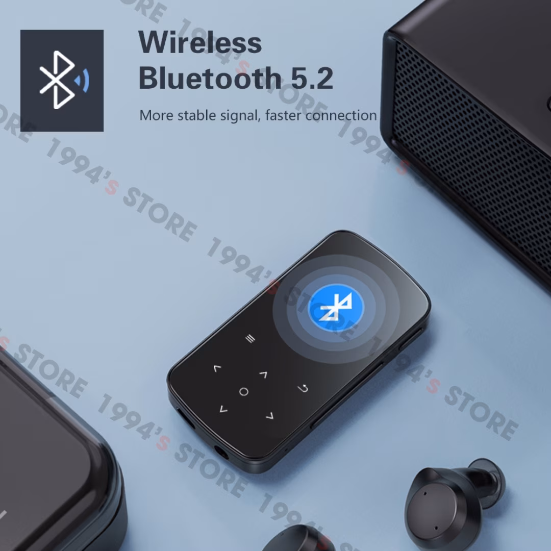Máy Nghe Nhạc Benjie M9 Bluetooth 5.2 - Màn Hình Cảm Ứng, Hỗ Trợ Đếm Bước Chân - Chính Hãng Phân Phối