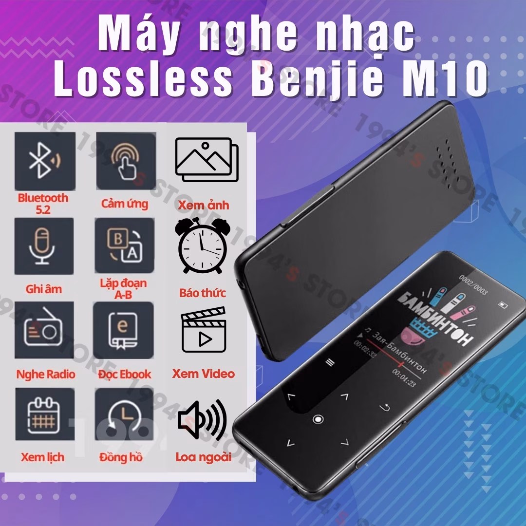 Máy Nghe Nhạc Benjie M10 Bluetooth 5.2 APTX - Chính Hãng