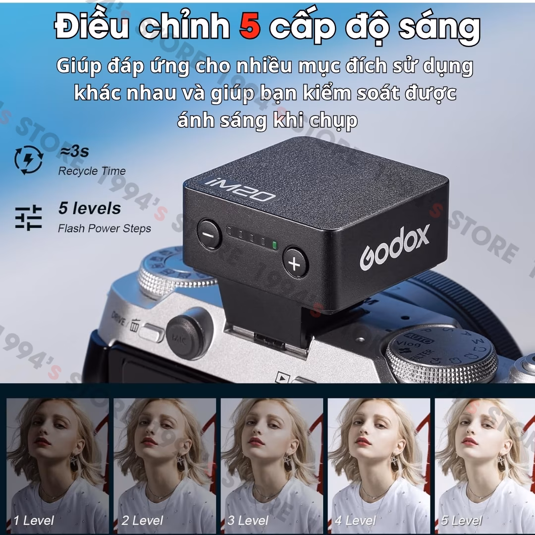 Flash Godox pin sạc