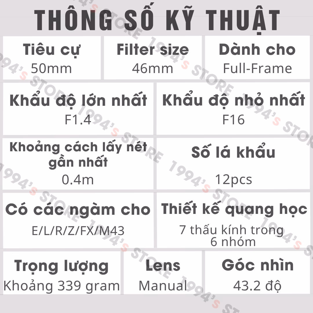 Ảnh chụp hiệu ứng mô hình AstrHori 50mm F1.4
