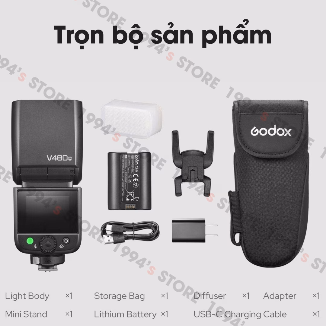 Đèn flash Godox V480 cho Canon