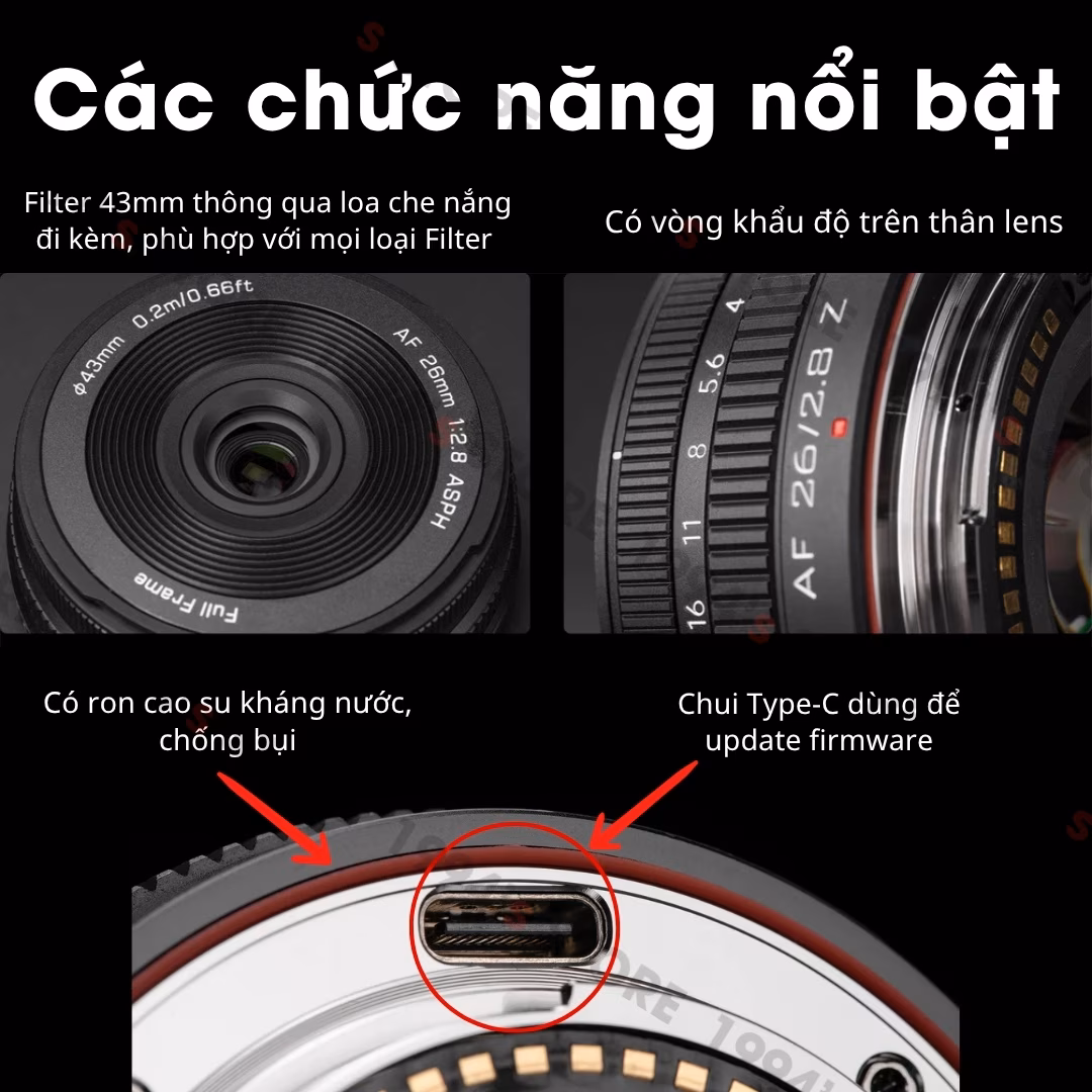 Viltrox 26mm F2.8 EVO AF Full-Frame - Chính Hãng