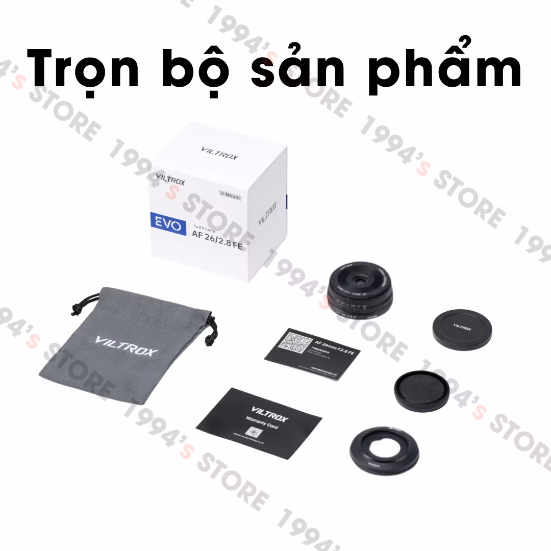 Viltrox 26mm F2.8 EVO bảo hành 12 tháng