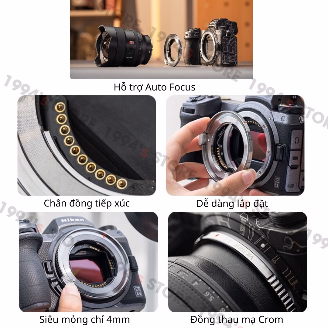 Ngàm chuyển Viltrox E-Z chính hãng