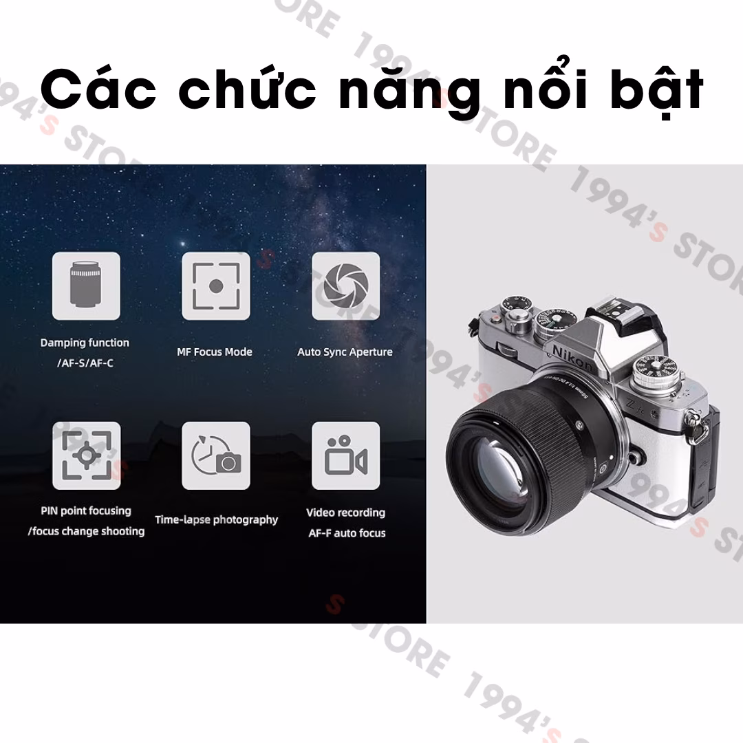 Ngàm Sony E sang Nikon Z