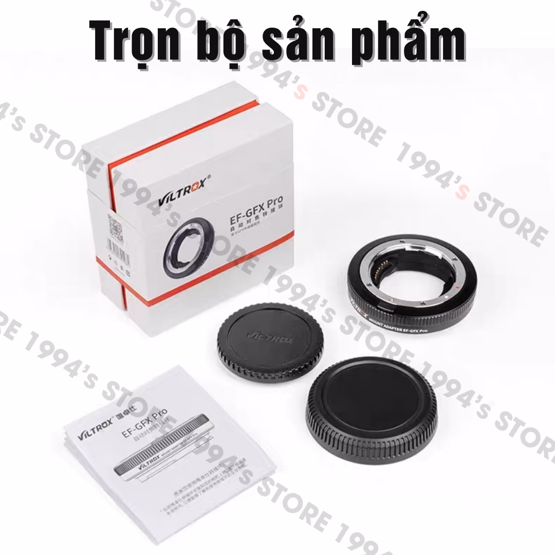 Ngàm chuyển Viltrox EF-GFX Pro Auto Focus cho Fujifilm GFX - Chính hãng