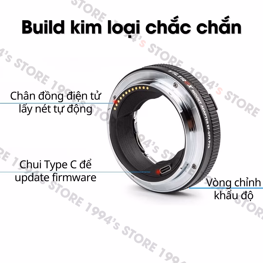 Ngàm chuyển Canon EF sang Fujifilm GFX
