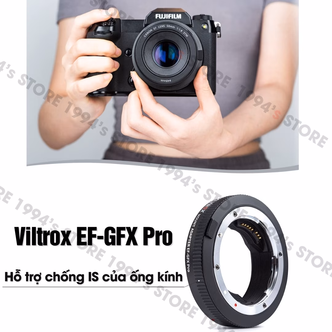 Ngàm Viltrox EF-GFX Pro lấy nét tự động
