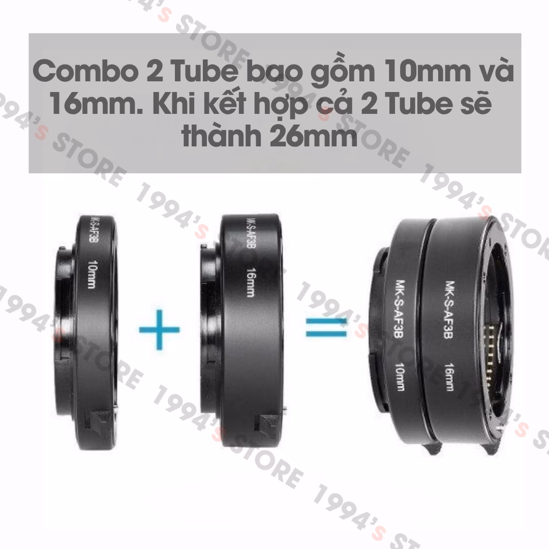 Combo 2 Tube Macro Meike MK-S-AF3A cho Sony (Bản Version 2)
