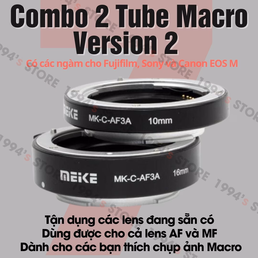 Combo 2 Tube Macro Meike MK-S-AF3A cho Sony (Bản Version 2)
