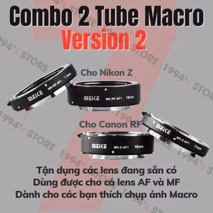 Combo 2 Tube Macro Meike MK-Z-AF1 cho Nikon Z - Bản Version 2