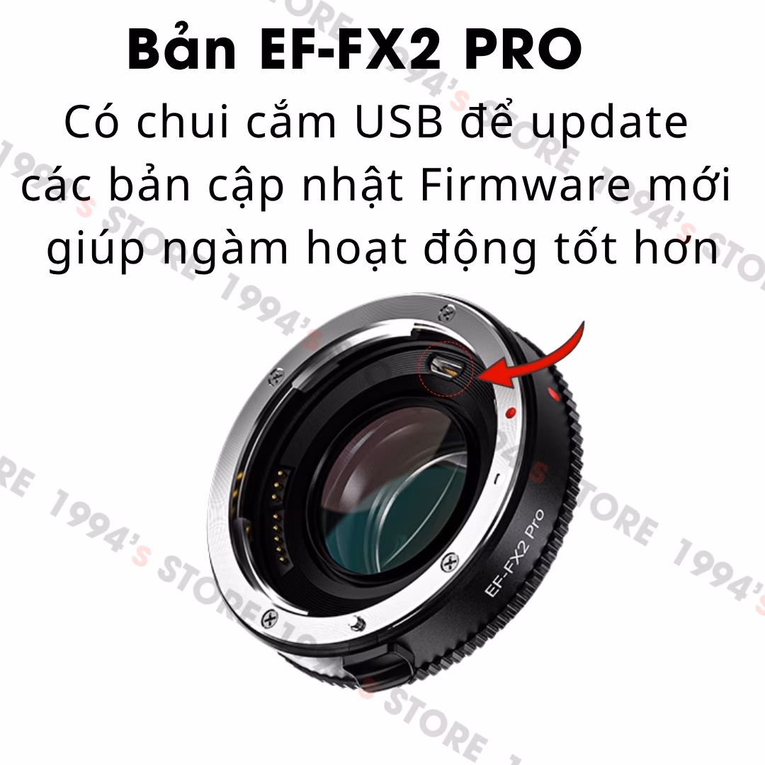 Hình ảnh thực tế ngàm chuyển Viltrox EF-FX2 PRO