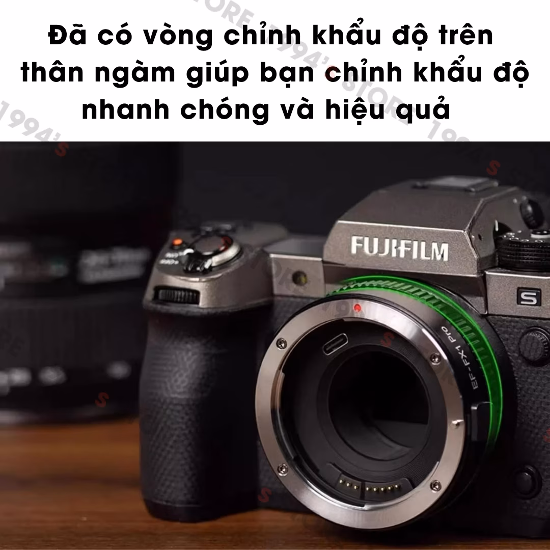 Adapter Viltrox EF-FX1 Pro chuyển ống kính Canon EF sang Fuji X