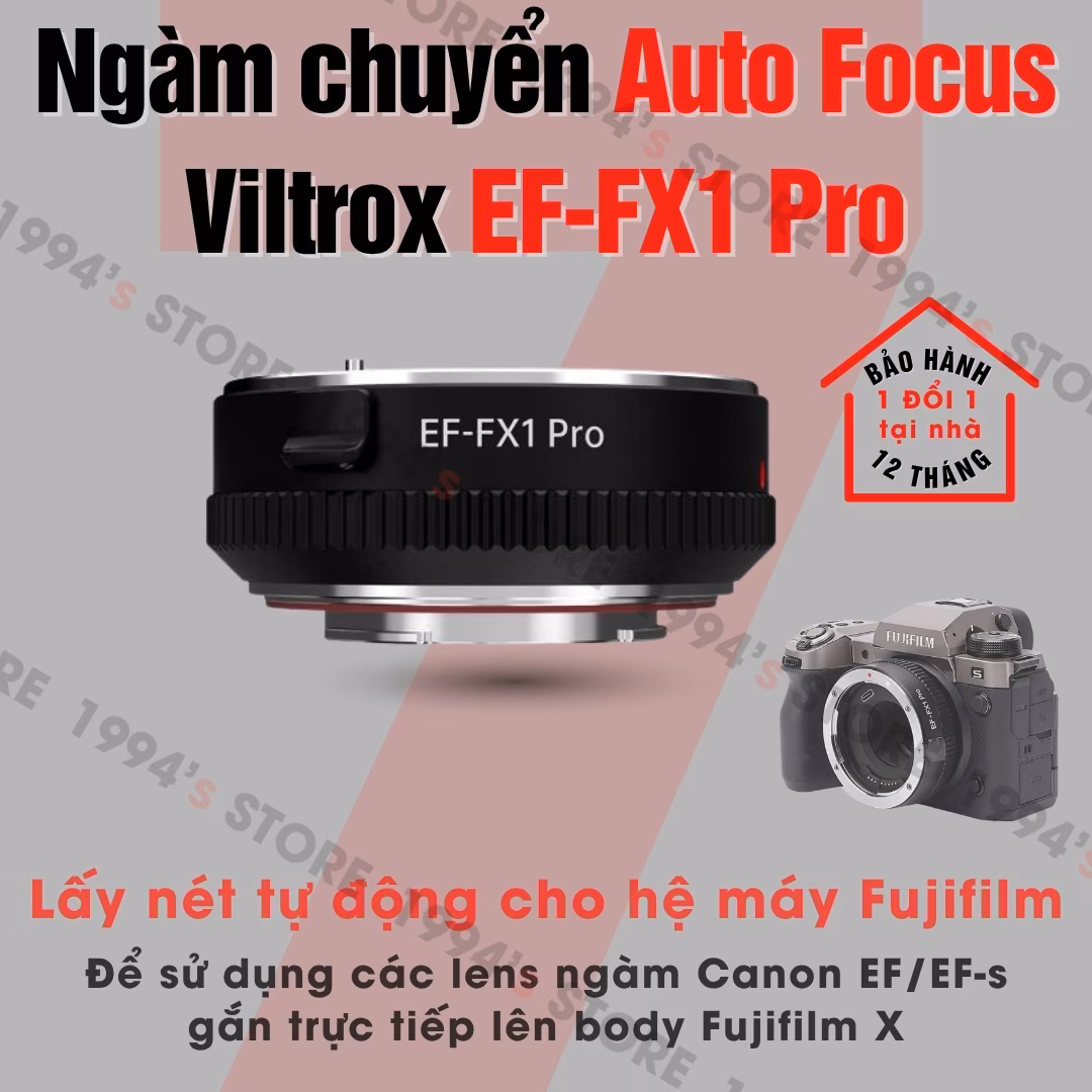 Ngàm Chuyển Viltrox EF-FX1 Pro - Lấy Nét Tự Động Siêu Nhanh Cho Fujifilm - Bảo Hành 12 Tháng 1 Đổi 1