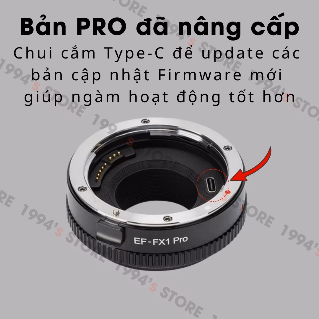 Ngàm Chuyển Viltrox EF-FX1 Pro - Lấy Nét Tự Động Siêu Nhanh Cho Fujifilm - Bảo Hành 12 Tháng 1 Đổi 1