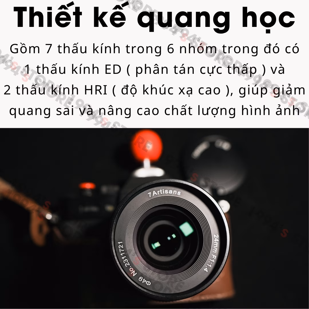 Ống kính 7Artisans 24mm F1.4 góc rộng khẩu độ lớn