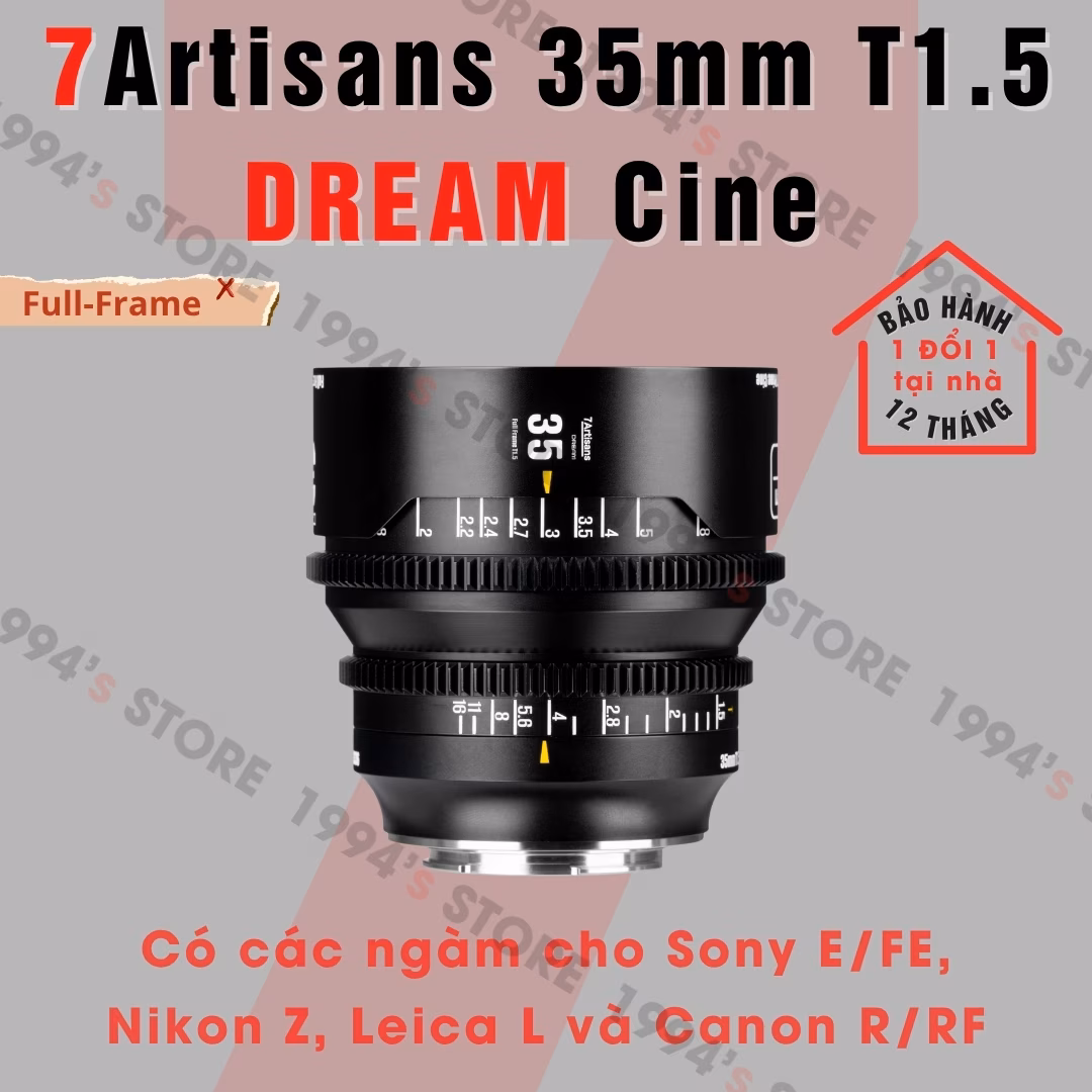 7Artisans 35mm T1.5 DREAM Cine Lens