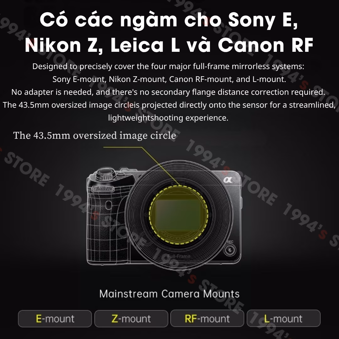 7Artisans 35mm T1.5 DREAM Cine Lens Cho Full Frame