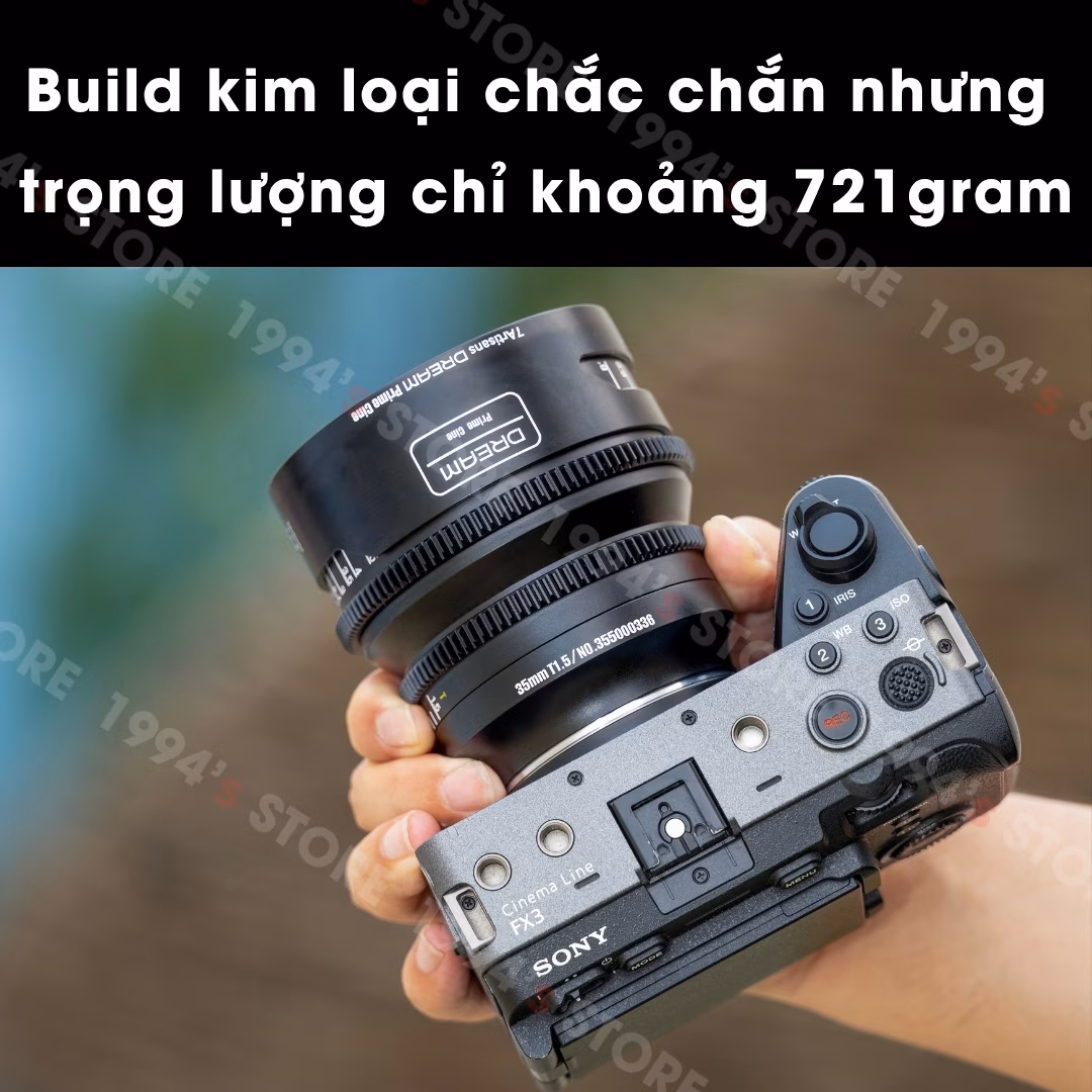 7Artisans 35mm T1.5 DREAM Cine Lens Cho Full Frame
