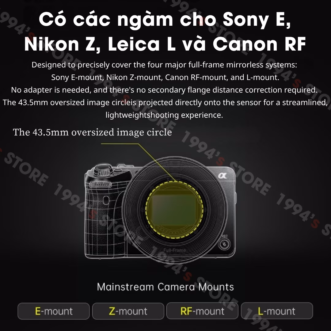 7Artisans 50mm T1.5 DREAM Cine Lens Cho Full Frame