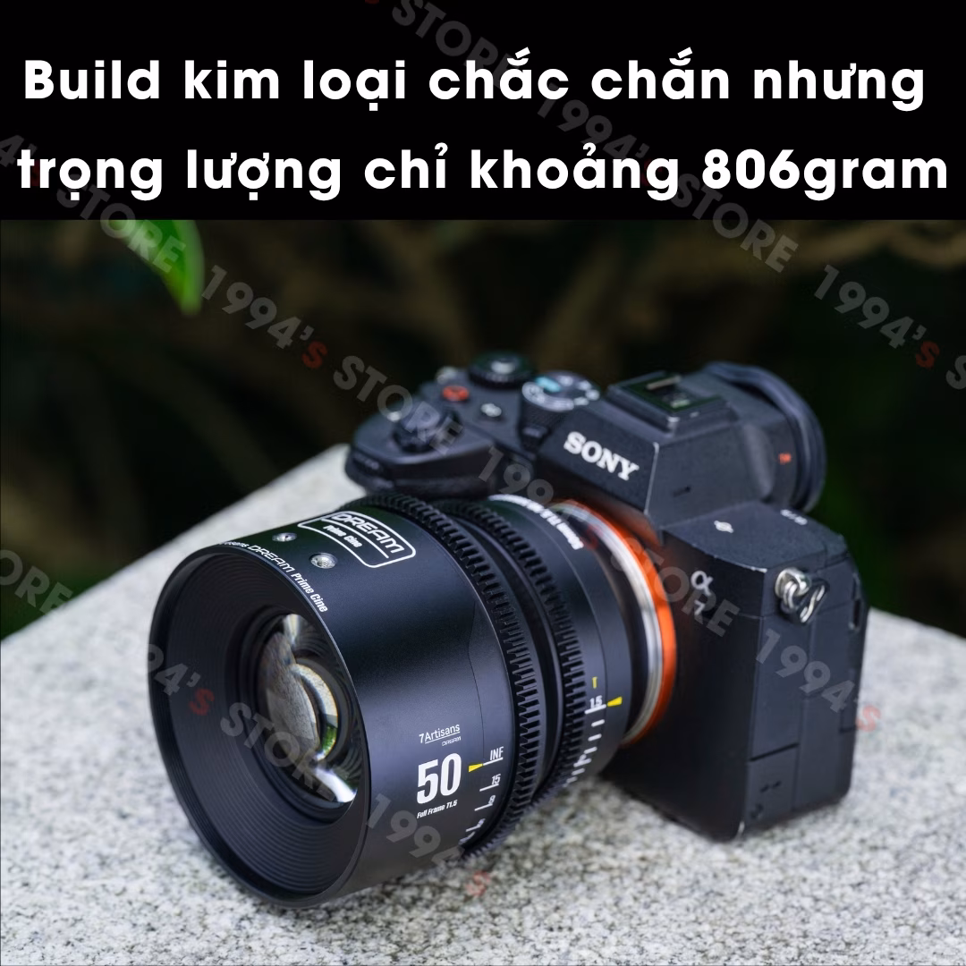 7Artisans 50mm T1.5 DREAM Cine Lens Cho Full Frame