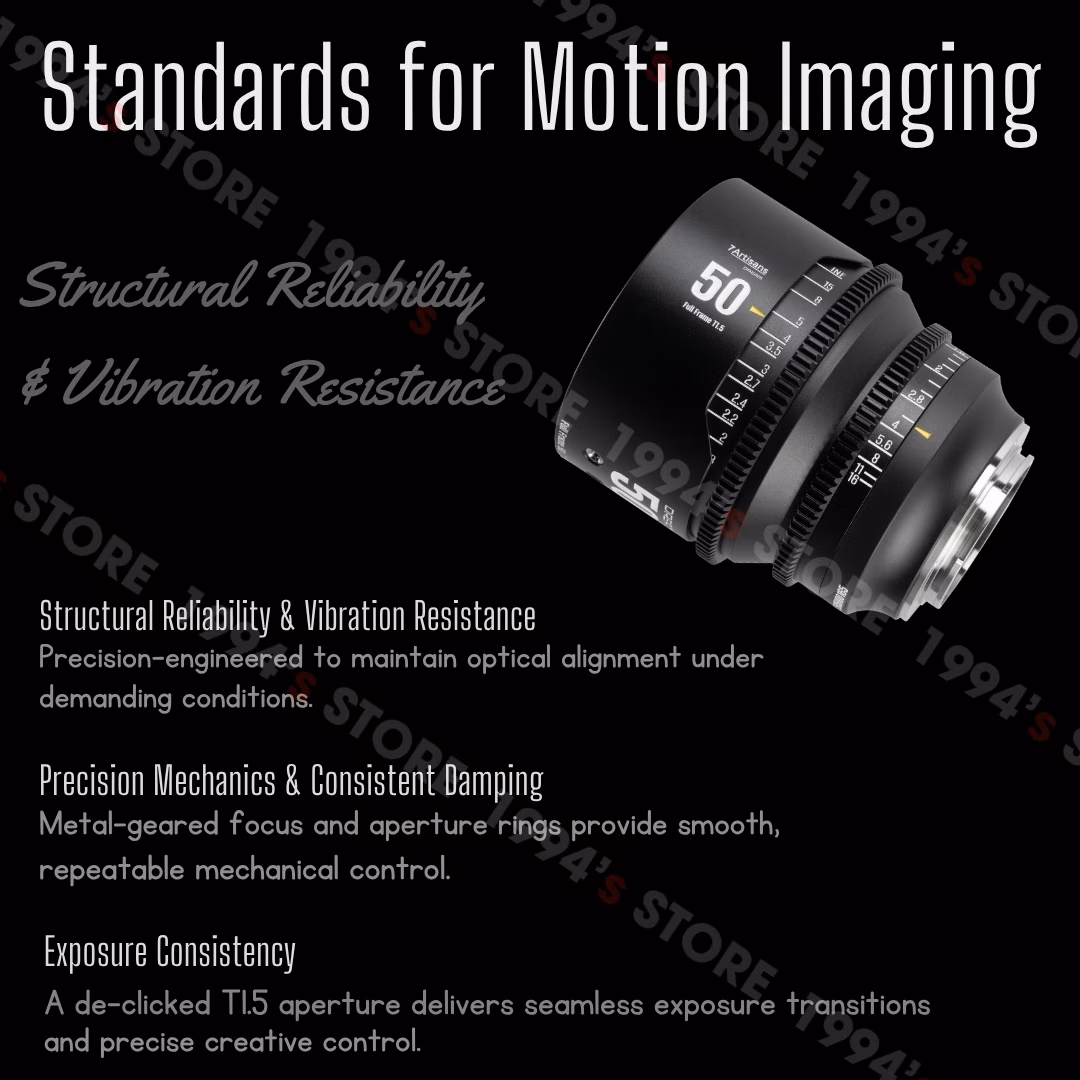 7Artisans 50mm T1.5 DREAM Cine Lens Cho Full Frame