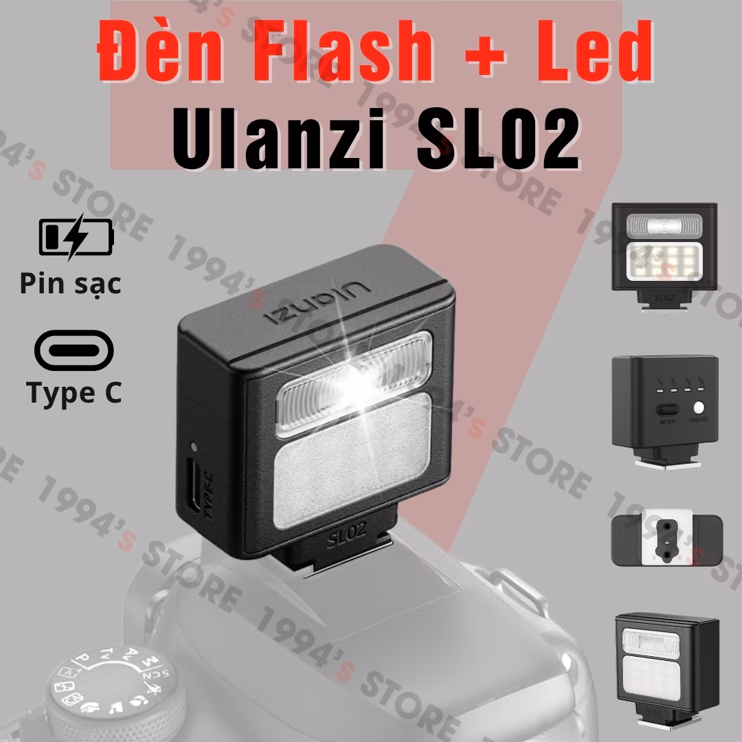 Đèn Flash và đèn Led Ulanzi SL02 – Đèn Mini Flash Led