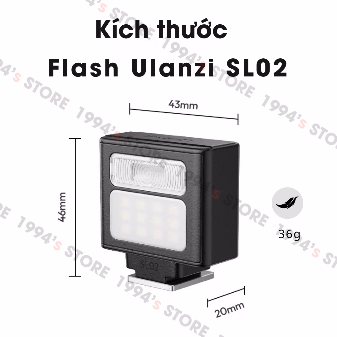 Đèn Flash và đèn Led Ulanzi SL02 – Đèn Mini Flash Led