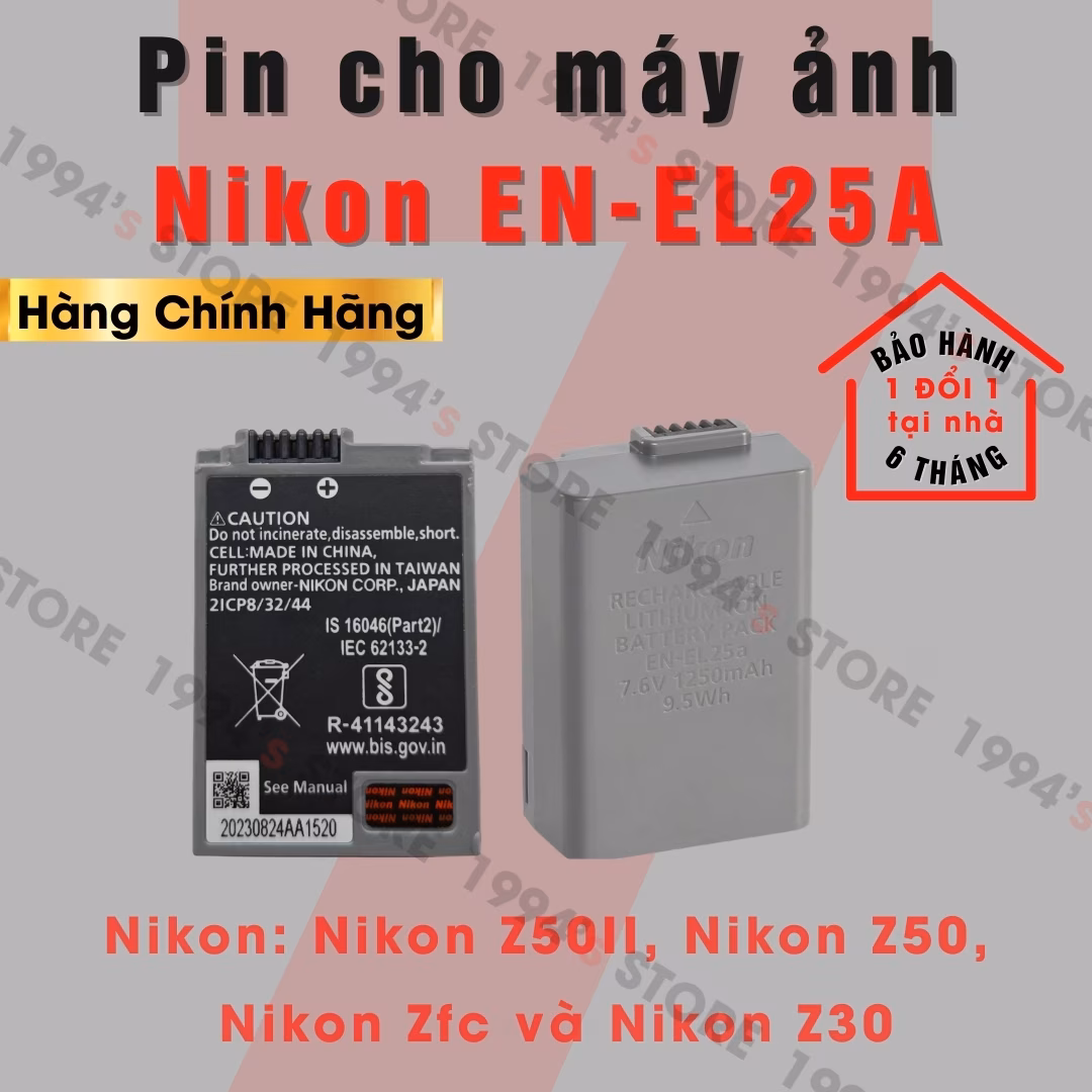 pin nikon en el25a chinh hang