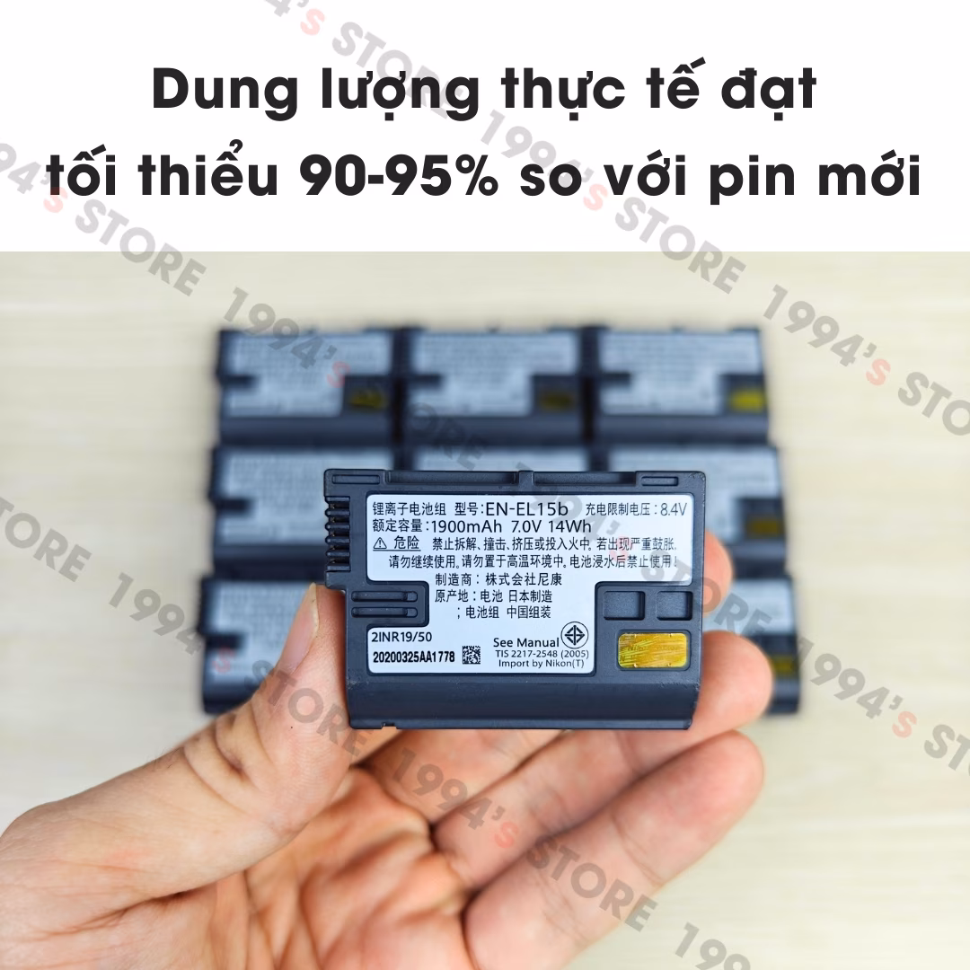 pin bóc máy nikon z6 z7 chính hãng