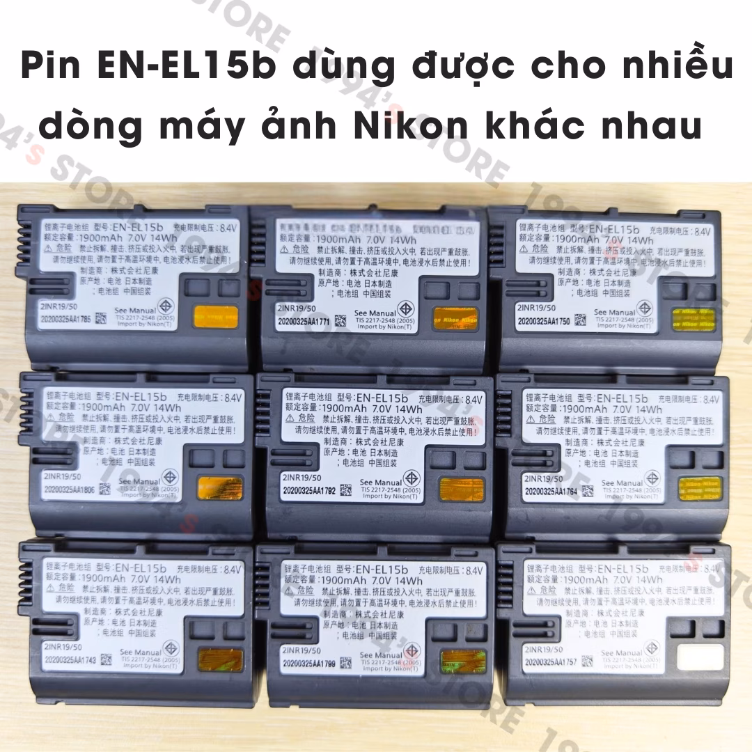 pin nikon d850 d750 zin bóc máy