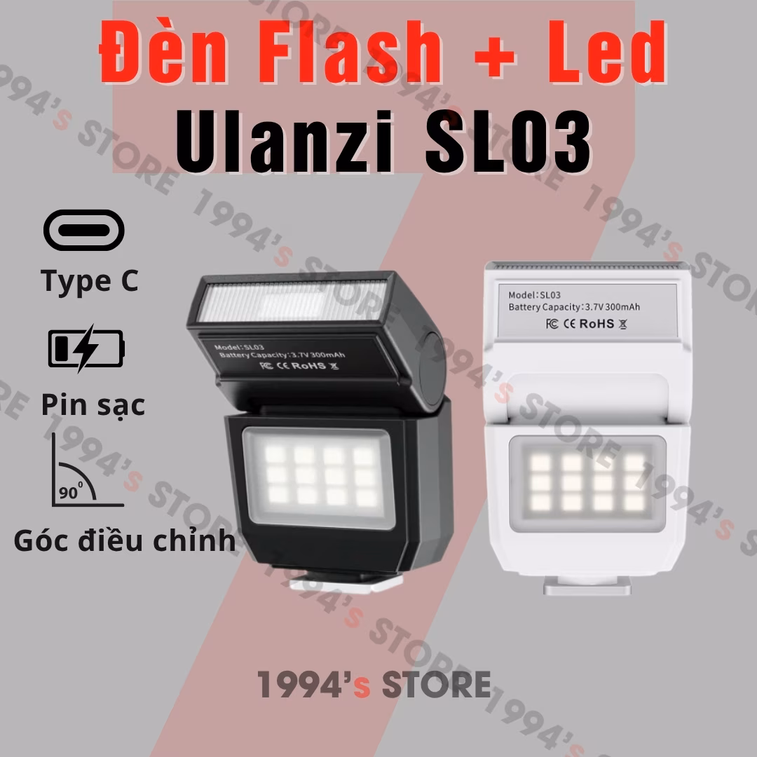 Đèn Flash và Led Ulanzi SL03 – Đèn Mini Flash Led