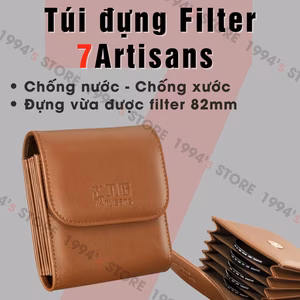 Túi Đựng Kính Lọc Filter 37-82mm 7Artisans - Da PU Cao Cấp, 5 Ngăn Chống Sốc
