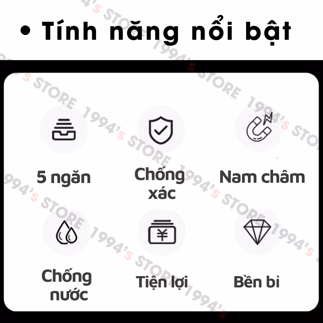 Túi Đựng Kính Lọc Filter 37-82mm 7Artisans - Da PU Cao Cấp, 5 Ngăn Chống Sốc