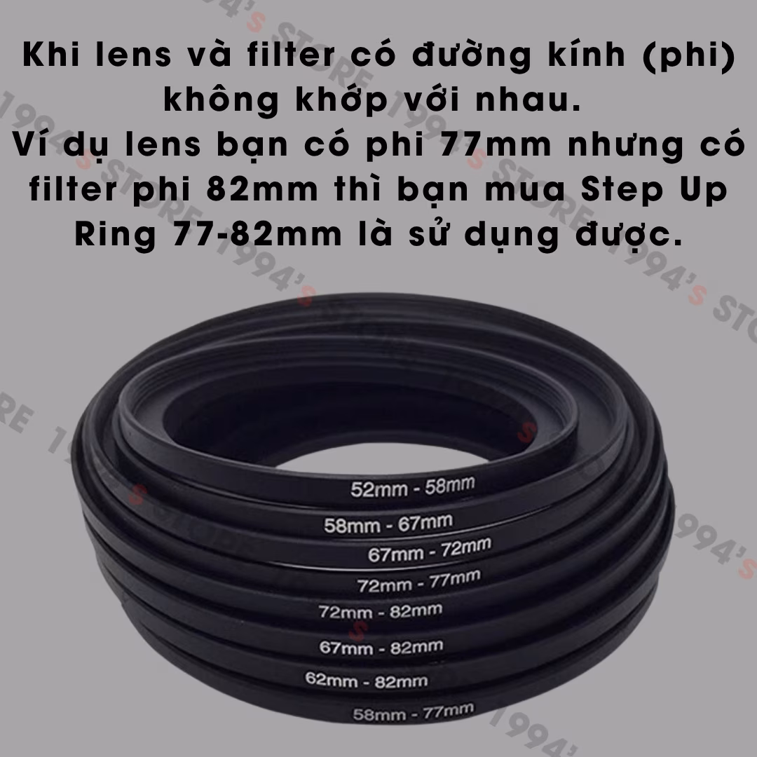 Vòng chuyển size kính lọc