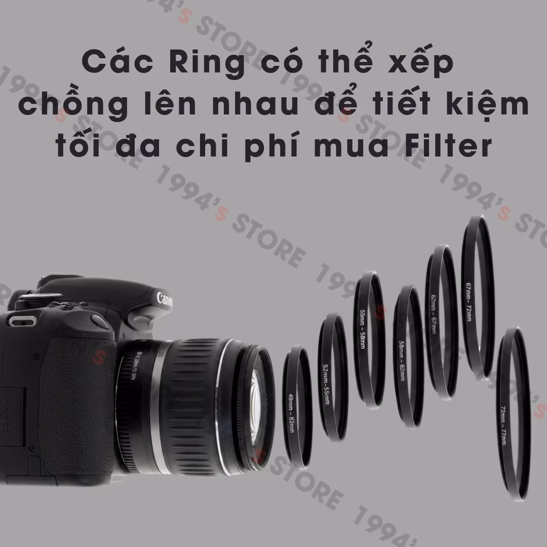 Step up ring kính lọc