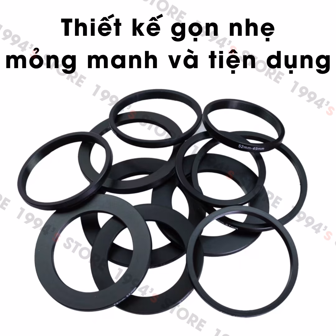 Vòng chuyển Step DOWN Ring - Vòng chuyển size Filter ống kính (37mm - 82mm)