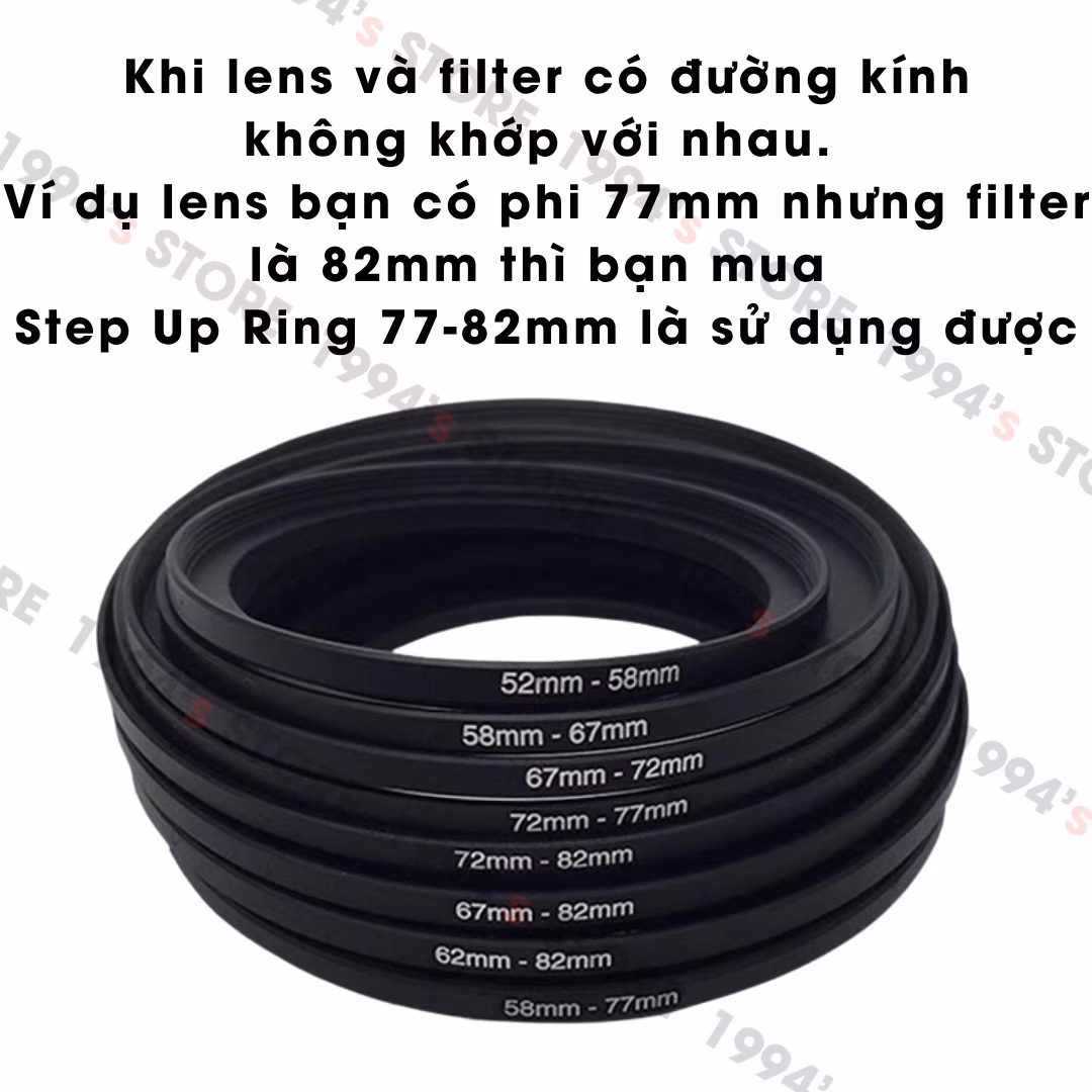 Vòng hạ size kính lọc