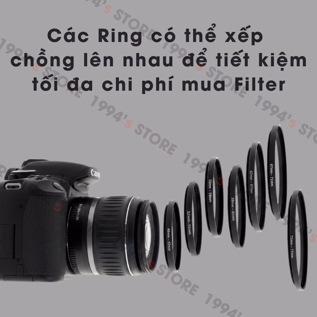 Step down ring kính lọc