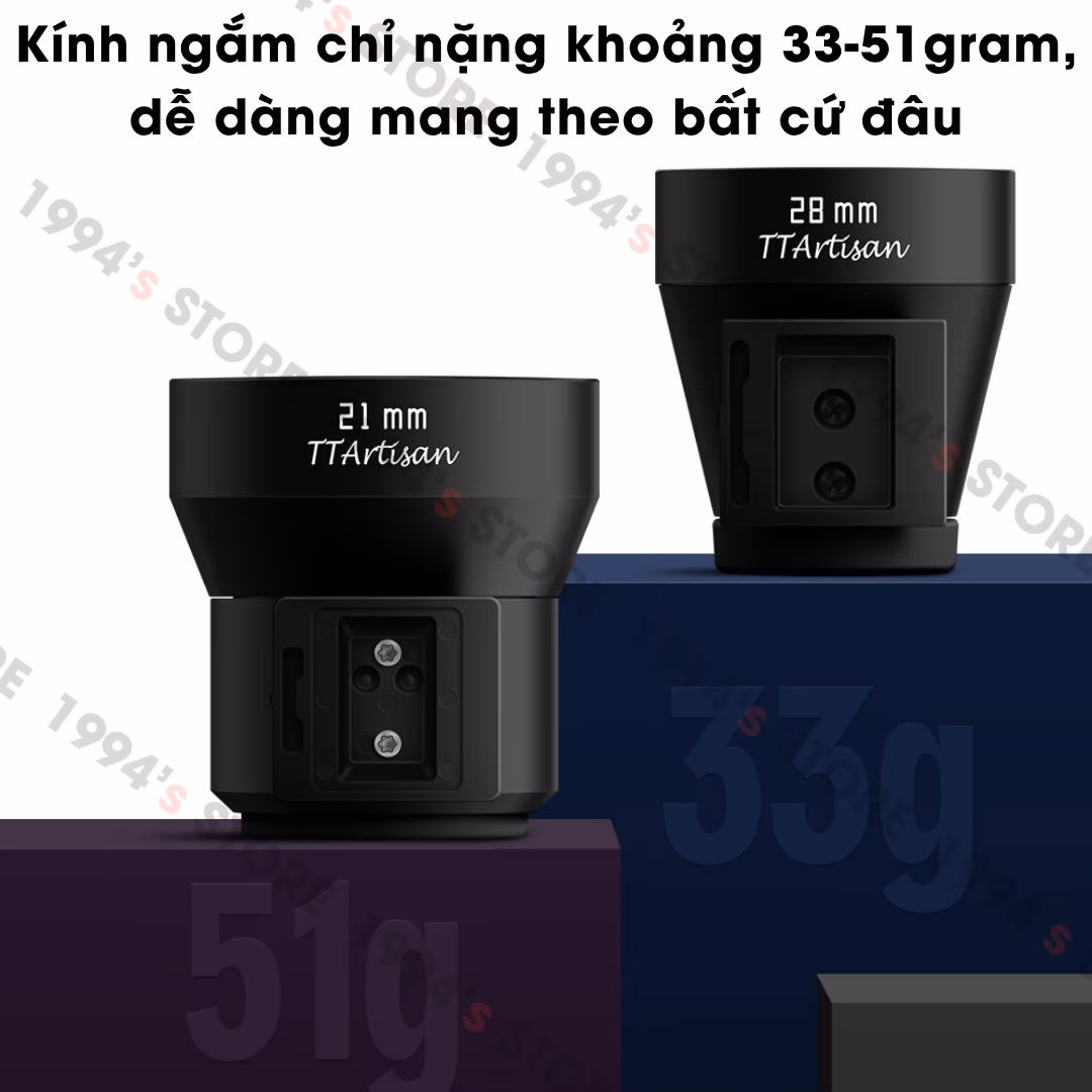 TTArtisan Viewfinder 28mm, 11mm và 21mm cho Leica Rangefinder, Ricoh GR, Máy ảnh film