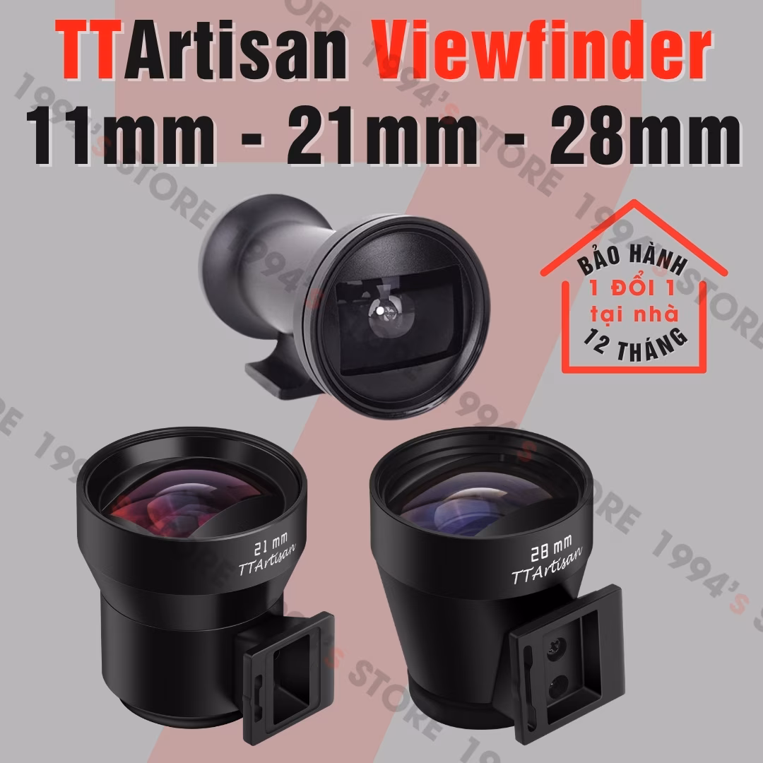 TTArtisan Viewfinder 28mm, 11mm và 21mm cho Leica Rangefinder, Ricoh GR, Máy ảnh film
