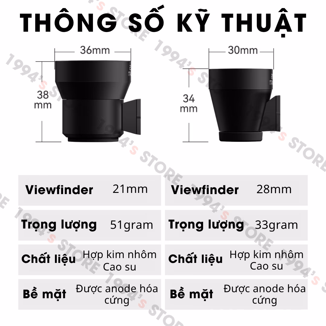 cấu tạo thấu kính viewfinder ttartisan 11mm