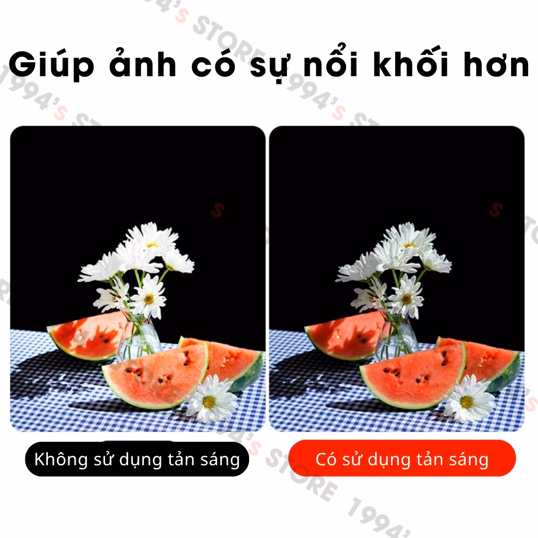 tản sáng nhựa trắng ôm khít godox lux cadet 11