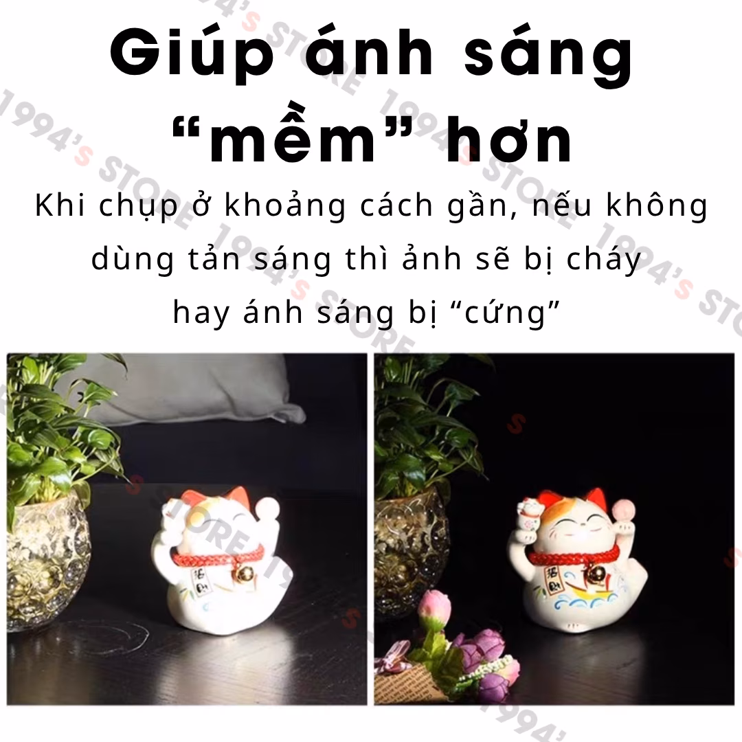 tản sáng màu vàng tạo hiệu ứng ấm cho godox im22