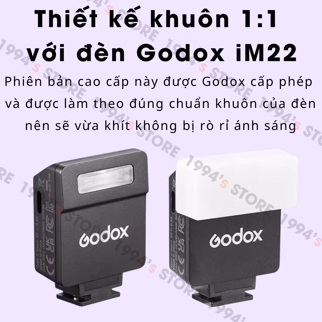 tản sáng màu xanh độc đáo cho đèn flash godox im22